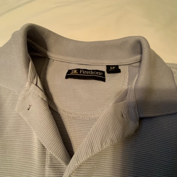 Firethorn Men’s Short Sleeve Silver Polo Shirt (Small) - Picture 2 of 10